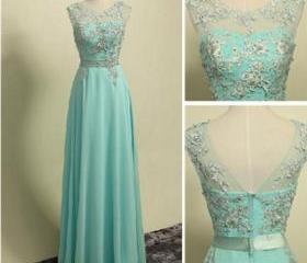 royal blue and green dress